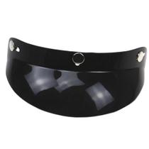 Universal preto motocicleta capacete, lente 3-Snap, rosto aberto, sombra sol, escudo viseira Universal preto motocicleta capacete, lente 3-Snap, rosto aberto, sombra sol, escudo viseira