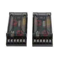 Universal Speaker Frequency Divider, 2 Way Car Audio, proteção contra sobrecorrente, 2pcs Universal Speaker Frequency Divider, 2 Way Car Audio, proteção contra sobrecorrente, 2pcs