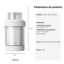 Universal Splashproof Faucet Filter Cartuchos multicamadas purificam a água