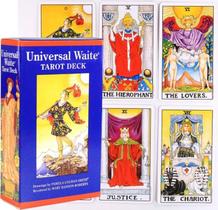 Universal Waite Tarot Deck Versão de Bolso Tarô Universal De Rider Waite Baralho de Cartas de Oráculo