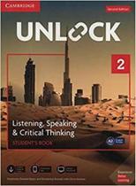 Unlock 2 listen, speaking, crit think sb, mob app onl wb 2ed
