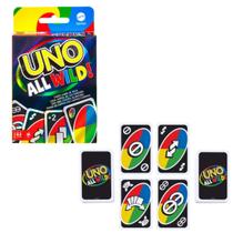 Uno ALL WILD! Jogo de Cartas Mattel Oficial 112 Cartas