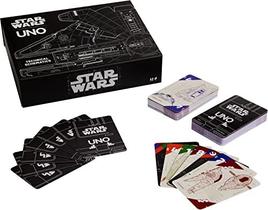 UNO Star Wars Technical Schematics Card Game para 2 a 10 jogadores, presente para a noite do jogo, jogos de viagem e colecionadores