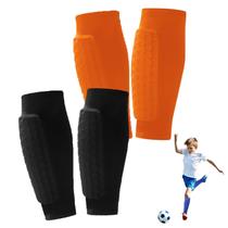 UNOSHOW 2 Pares de Caneleiras de Futebol com Almofadas em Colmeia