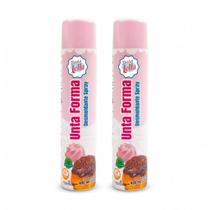 Unta Forma Desmoldante Spray 400ml Bolo Confeitaria Kit 2 Un
