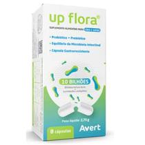 Up Flora Probiótico Suplemento Cães E Gatos 8 Capsulas Avert