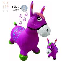 Upa Upa Cavalinho Brinquedo Pula Pula Musical Inmetro Roxo