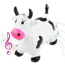 Upa Upa Vaquinha Brinquedo Musical Infantil De Borracha Pula Pula - Bee Toys