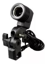 uporte E-27 P/ Iluminador E Sombrinha C/ Soquete Cor da estrutura Preto 110V/220V uporte E-27 P/ Iluminador E Sombrinha C/ Soquete Cor da estrutura Preto 110V/220V
