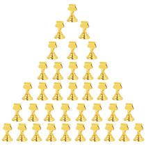 Urban Deco Suportes para Cartões de Mesa 36 Peças 4,3 cm Suportes de Cartão em Aço Dourado para Fotos, Placas de Comida, Notas, Casamentos, Restaurantes, Aniversários (Dourado 36 Unidades)
