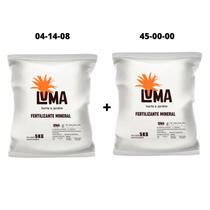 Ureia 45-00-00 5kg+Fertilizante Mineral Luma 04-14-08 5kg