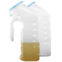 Urinal Masculino 2 Unidades 950ml com Tampa Brilhante Urinal Masculino 2 Unidades 950ml com Tampa Brilhante