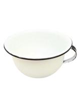 Urinol Esmaltado 2,5 litros Metallouça Branco Retro Comadre Penico Mictório Esmaltado Branco