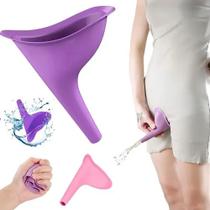 Urinol Feminino Condutor Urinário Reutilizável em Silicone Facilidade Para Fazer Xixi Em Pé Praticidade Design Funil Portátil Lavável Higiênico