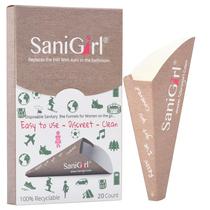 Urinol feminino descartável SaniGirl Camping Essentials (pacote com 20)