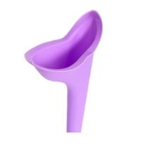 Urinol Feminino Portátil Silicone Reutilizavel Funil Prático Viagem Fazer Xixi Urinar Mijar em Pe na Rua Higiênico Lavável Farmácia