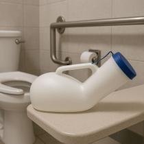 Urinol Papagaio Masculino 1 Litro Com Tampa E Medidor Coletor