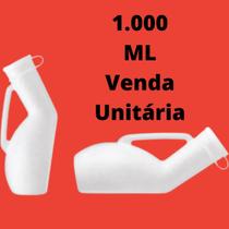 Urinol Papagaio Portátil Coletor Plástico Com Tampa 1000 M L