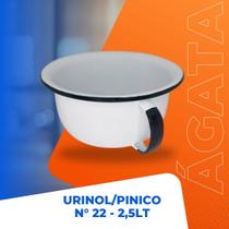Urinol Pinico Poá Adulto Idoso Criança Esmaltado N22 2,5 Lt