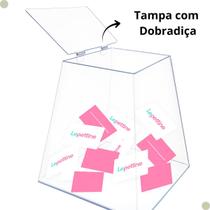 Urna Acrílico Transparente Piramide 20x20x20cm