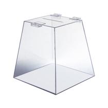 Urna Caixa de Acrílico PS Cristal Medindo 20x20x12cm Sugestão Sorteio Cofre - JC Acrílicos - Plásticos Industriais