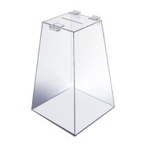 Urna Caixa de Acrílico PS Cristal Medindo 30x20x12cm Sugestão Sorteio Cofre