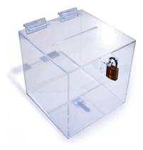 Urna Caixa Em Acrilico Quadrada Para Sorteio