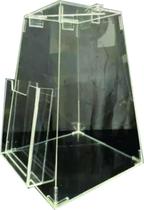 Urna Com Bolso Lateral Para Cupom Em Acrílico Transparente Urna Com Bolso Lateral Para Cupom Em Acrílico Transparente