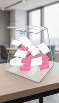 Urna de Acrílico Pirâmide 20x20x20cm para Sorteios Urna de Acrílico Pirâmide 20x20x20cm para Sorteios