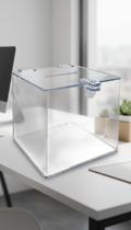 Urna De Acrílico Transparente 15cm x 15cm Para Sorteios Urna De Acrílico Transparente 15cm x 15cm Para Sorteios