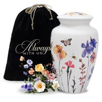 Urna de cremação Always With Us Wildflower Design Adult Urna de cremação Always With Us Wildflower Design Adult
