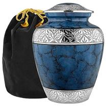Urna de Cremação Azul Escuro para Cinzas - Celestial Paz - Trupoint Memorials