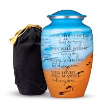 Urna de cremação Cogent Memorials Ocean Blue para mulheres e homens