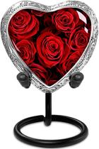 Urna de Cremação Everlight Memorials - Rosas Eternas em Formato de Coração