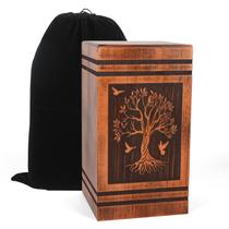 Urna de cremação NEXFORTUNE Wooden Tree of Life 300mL para adulto