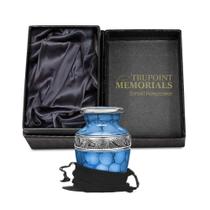 Urna de cremação Trupoint Memorials Forever Remembered Blue