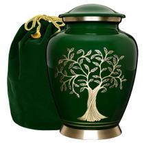 Urna de cremação Trupoint Memorials Tree of Life Green Large