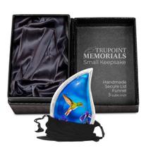 Urna de Cremación Trupoint Memorials Pequeño Colibrí Azul