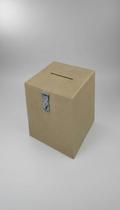 Urna MDF 19x19x22 cm Com Fecho Para Cadeado