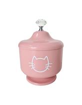 Urna para cinzas PET Gato cremação em Alumínio - Rosa