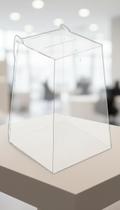 Urna Pirâmide de Acrílico Transparente 30cm Urna Pirâmide de Acrílico Transparente 30cm