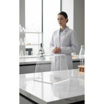 Urna Pirâmide Sorteio Grande Acrílico Transparente 20cm