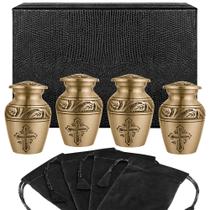 Urnas de cremação Trupoint Memorials Bronze 4 pequenas lembranças Urnas de cremação Trupoint Memorials Bronze 4 pequenas lembranças