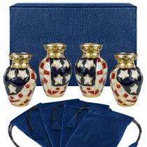 Urnas de cremação Trupoint Memorials Small Bronze, conjunto de 4
