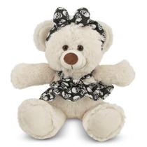 Ursa de Pelúcia Mila Creme 25 cm Antialérgica