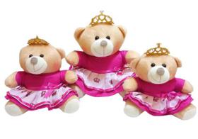 Ursa Pelúcia Princesa Pink 3 un