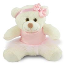 Ursinha de Pelúcia Bailarina 30cm Decoração Infantil