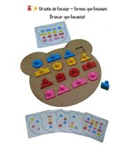Ursinho de Encaixe Formas e Cores para o Desenvolvimento Infantil