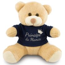 Ursinho de Pelúcia 30cm Camiseta Principe da Mamãe