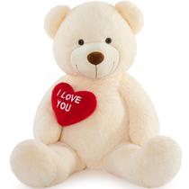 Ursinho de pelúcia BENINY Giant White Peluche 90cm I Love You